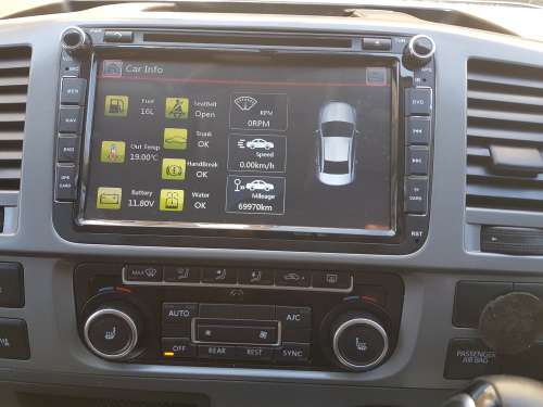 8 Inch VW Kombi (2010 - 2016) Navigation,Bluetooth, GPS, DVD, FREE Maps & Reverse Camera